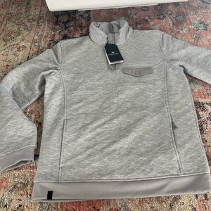 Men’s grey montebello thermal 1/4 zip pullover